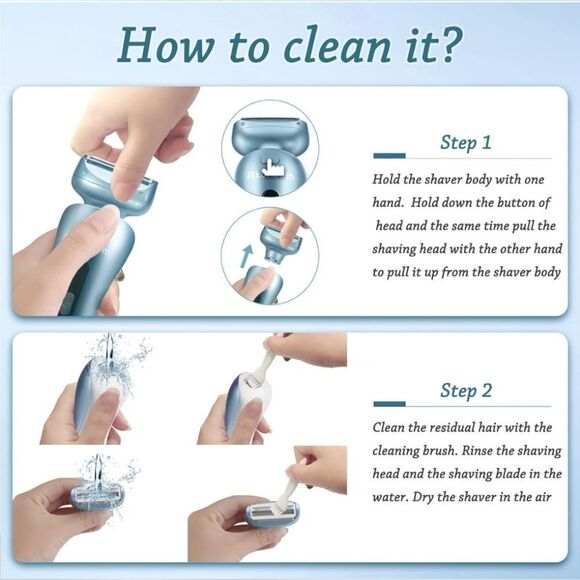 Electric Razors for Women for Legs Bikini Trimmer Electric Shaver for Women - Picture 9 of 9